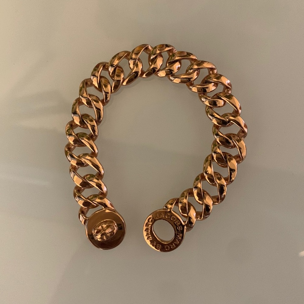 Marc by Marc Jacobs Rose Gold Katie Turn Lock Bracelet